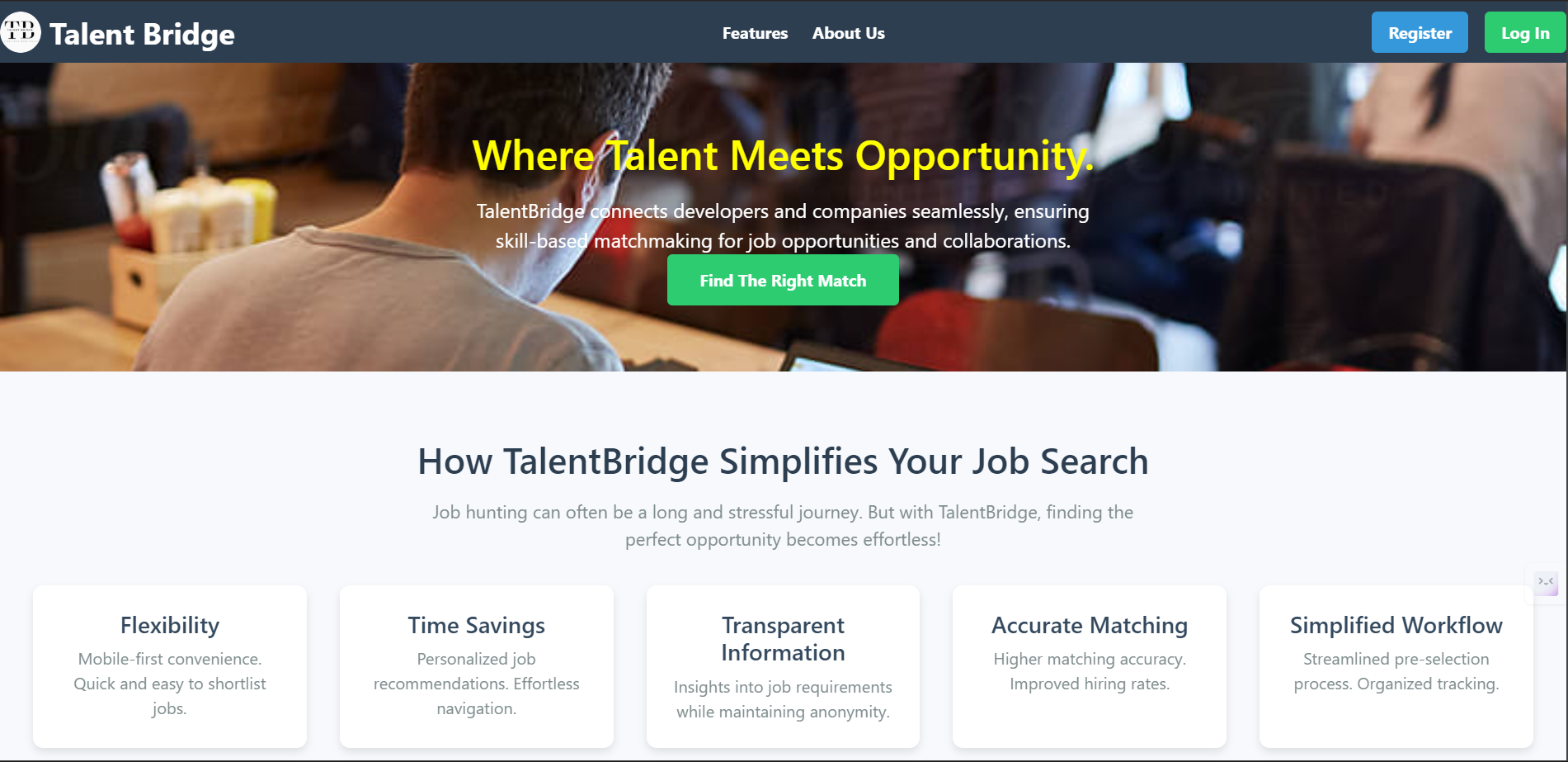TalentBridge - Developer Job and Hackathon Connect App